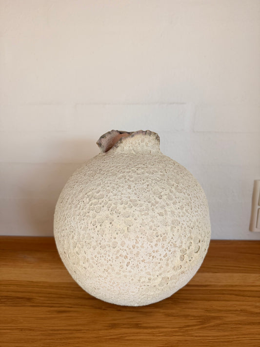 Vase i kraterglasur