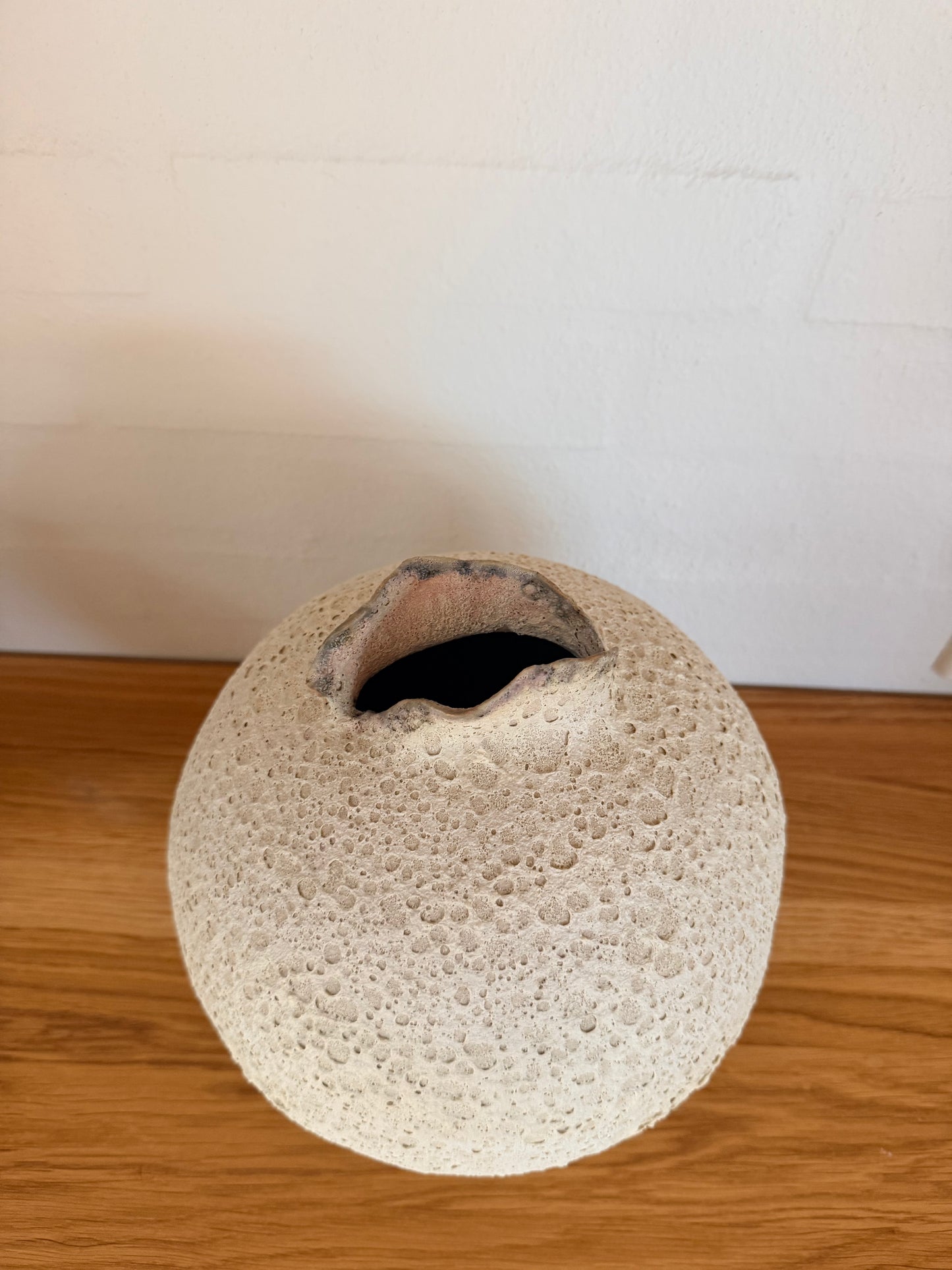 Vase i kraterglasur